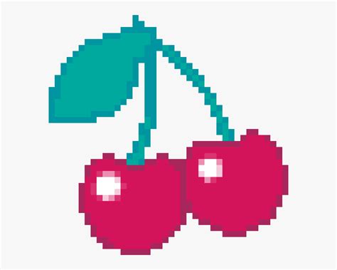 Cherry Pixel Art - Easy House Pixel Art , Free Transparent Clipart - ClipartKey