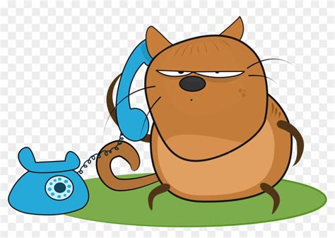 Talking Animals Clipart - Talk On Phone Clip Art - Free Transparent PNG ...