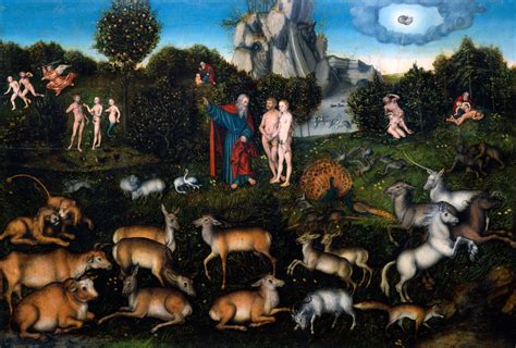 Lucas Cranach Elder Adam And Eve