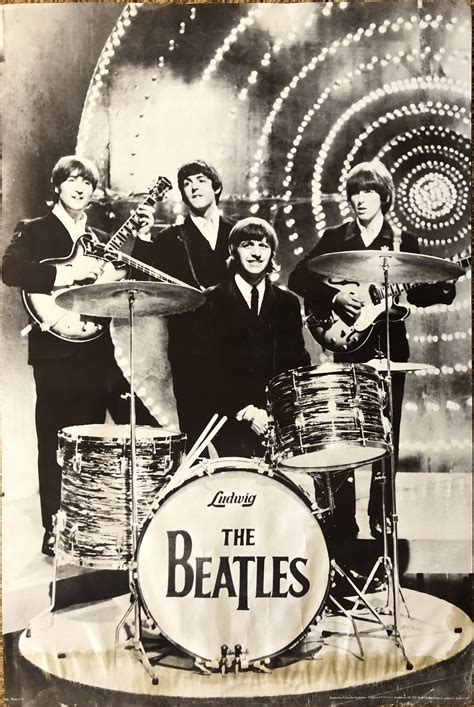 BEATLES POSTERS/FRAME.Seven items to include a framed print of The Beatles signed to lower right