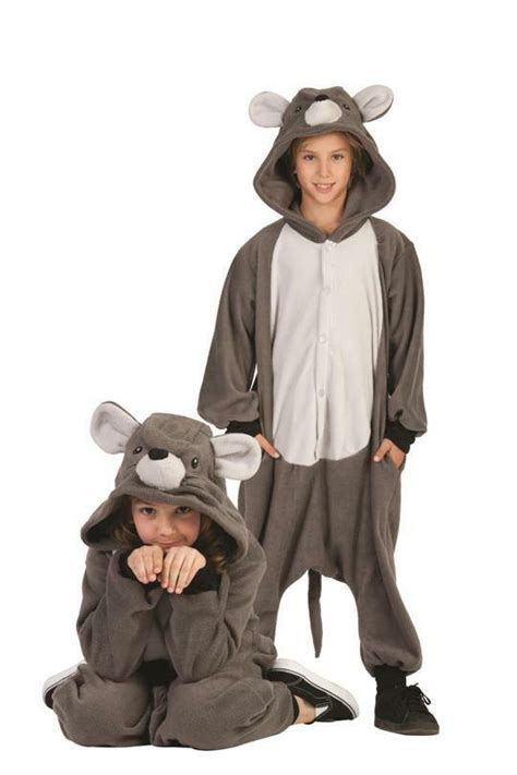 GREY GIANT MOUSE RAT CHILD COSTUME ANIMAL PAJAMAS COSTUMES JUMPSUIT KIDS FUNSIE | eBay