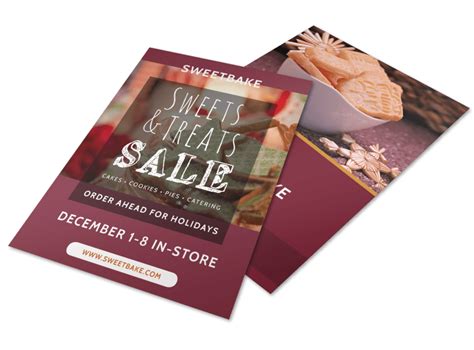 Christmas Bake Sale Flyer Template | Bake sale flyer, Sale flyer, Flyer template