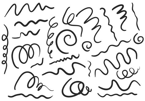 Squiggle vector set 162200 Vector Art at Vecteezy