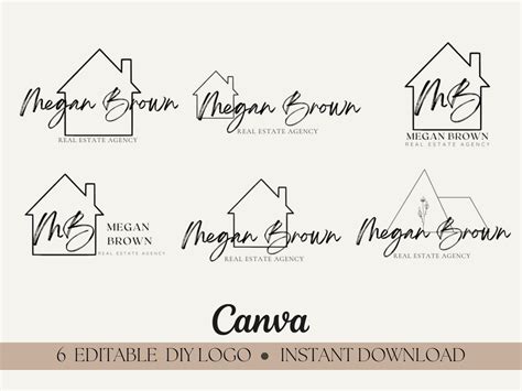 Real Estate Logo, Realtor Logo Design, Branding Template, Realtor Name ...