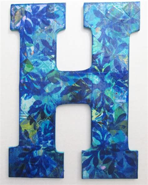 H, Nursery letter H, Wall letter H, Decorative letter H