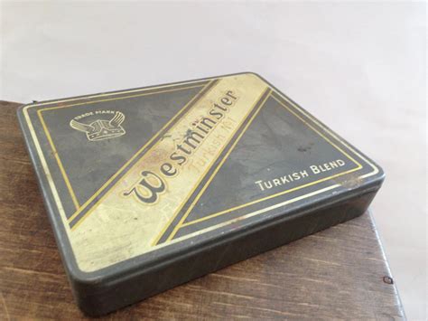 Vintage tobacco tin box Westminster Turkish blend tobacco container ...