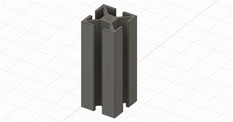 Aluminium profile 40x40 by Tom Sender 2007 | Download free STL model | Printables.com