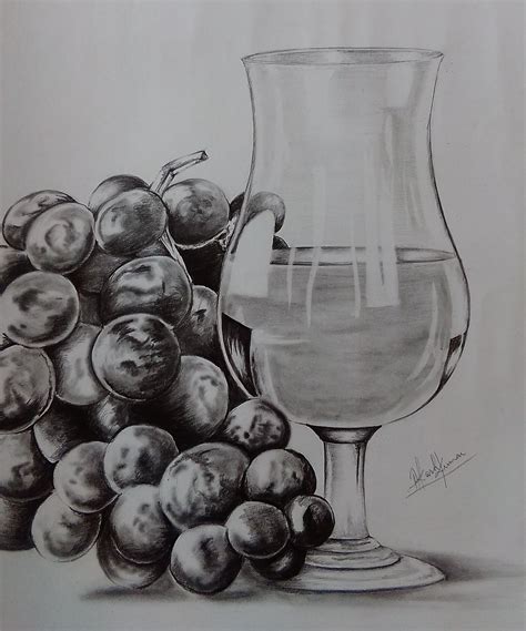 Pin on @screation | Nature art drawings, Fruit art drawings, Pencil ...