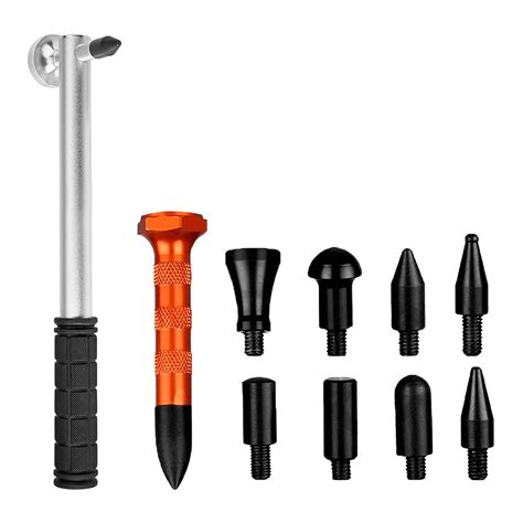 PDR Tools Kit For Car 9PCS Tap Down Pen+ PDR Aluminum Hammer Paintless ...