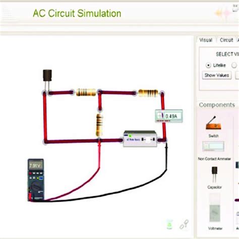 Virtual simulation of DC circuit simulation. | Download Scientific Diagram