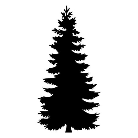 Cedar Tree Silhouette - Cliparts.co