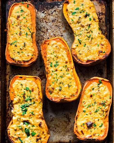 Cheesy Baked Butternut Squash (Vegan) — Rainbow Plant Life