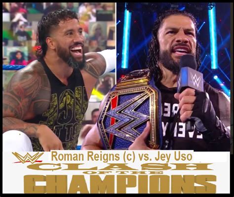 Roman Reigns Vs Jey Uso WWE Clash Of Champions 2020 | Roman reigns ...