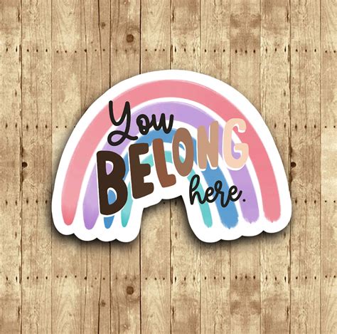 You Belong Here Sticker | Etsy