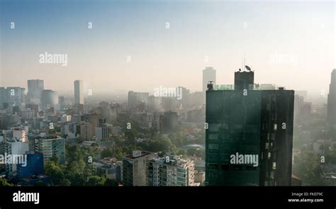 Skyline in a city, Mexico Stock Photo - Alamy