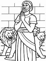 Daniel Pray To God In And The Lions Den Coloring Page  NetArt sketch template