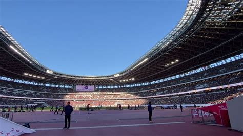 Tokyo's new Olympic stadium hosts first sporting event