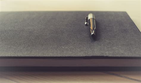 Free Images : notebook, writing, table, leather, pen, notepad, office ...