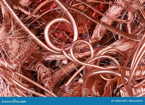 Copper wire raw materials stock photo. Image of industry - 109081508