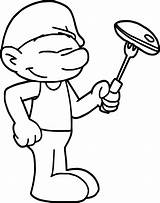 Baker Smurf After Making Barbecue Coloring Page  Wecoloringpagecom sketch template