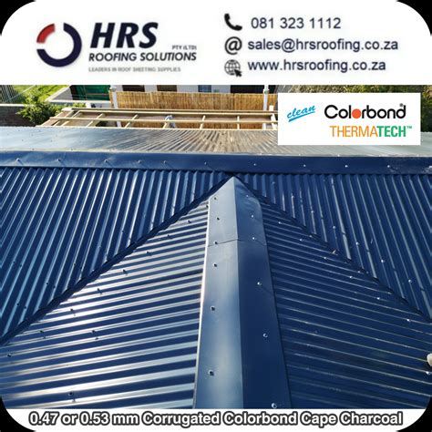 ibr corrugated colorbond Charcoal roof sheets paardein eiland paarl ...