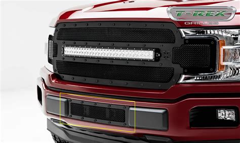 2019 Ford F150 Grill Replacement Laser Studs Powdercoat Chrome Ford Metal Series Grill Grille Finish