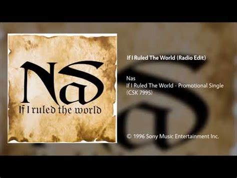 Nas – If I Ruled The World (Imagine That) (1996, CD) - Discogs