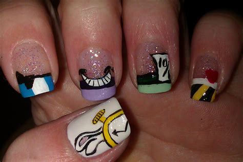 Alice in Wonderland Nail art | Alice in wonderland nails, Creative nails, Nails