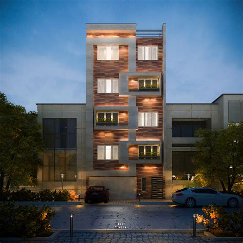 Modern apartment facade - esfahan - iran :: Behance