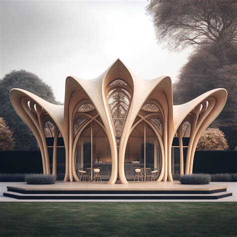 London Timber Concert Pavilion Explorati|Futuristic