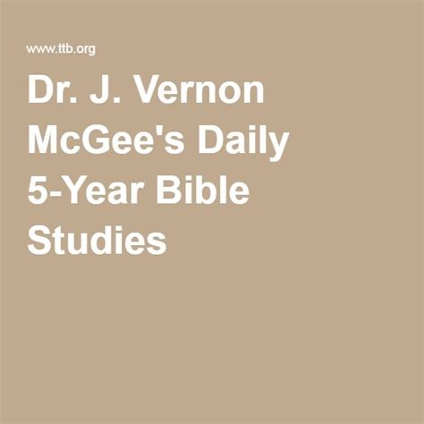 10 best J. Vernon McGee - (1904-1988) images on Pinterest