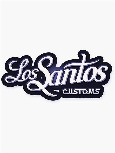 "Los Santos Customs" Sticker for Sale by SUBURB4N | Redbubble