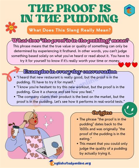 The Proof is in the Pudding Meaning: Explained Simply in English ...