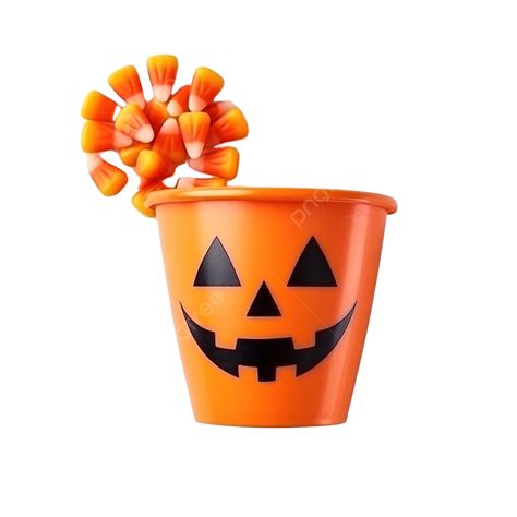 Orange Cup With Candy For Halloween, Copy Space, Top View, Halloween Spider PNG Transparent ...