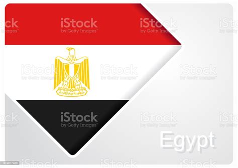 Egyptian Flag Design Background Vector Illustration Stock Illustration ...