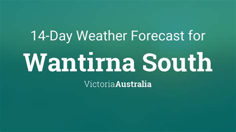 Wantirna South, Victoria, Australia 14 day weather forecast