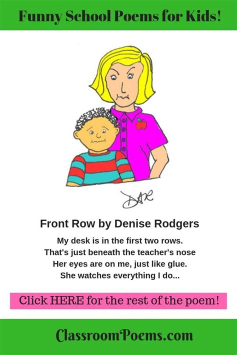 More Funny School Poems | Poems about school, Funny poems for kids, School humor