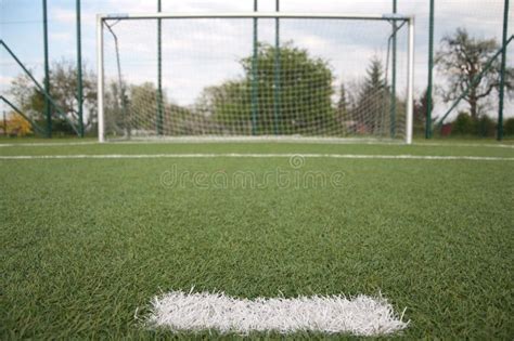 Penalty Area on Football Court Stock Photo - Image of line, grass: 19413832