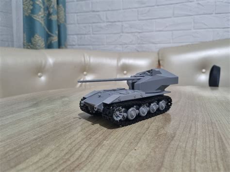 3D file german tank destroyer Waffentrager auf e100 full ready 3d print ...