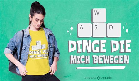 German Gamer Keyboard T-shirt Design Vector Download