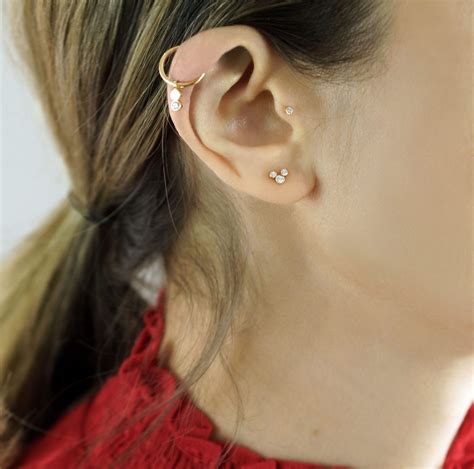 Multiple Ear Piercings: Combinations to Copy | Ear piercings, Multiple ...