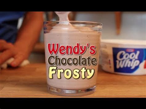 Wendy's Chocolate Frosty - 3 Ingredient Clone Recipe! - YouTube