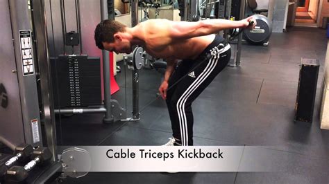 Cable Triceps Kickback - YouTube