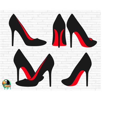 Red High Heel Shoes SVG, Red Heels Svg, Red Bottom Shoes Svg - Inspire Uplift