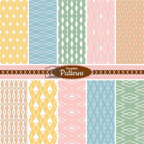 Collection of seamless pattern backgrounds by SelenaMay Vectors ...