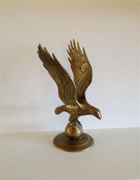 Large brass eagle statue on base | Eagle statue, Statue, Eagle