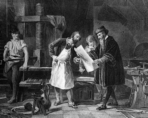 Johannes Gutenberg Printing Press Letters