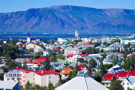 Beautiful,Super,Wide-angle,Aerial,View,Of,Reykjavik,,Iceland,With,Harbor - Enchanted Honeymoons