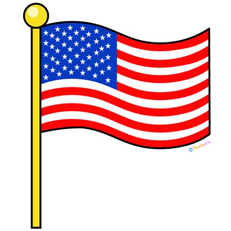 FREE American Flag Clipart (PNG file) | Pearly Arts