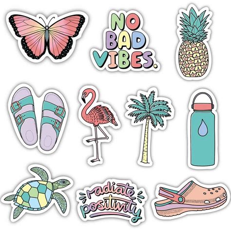 Big Moods Aesthetic Sticker Pack 10pc in 2021 | Coloring stickers ...